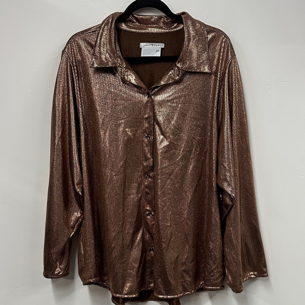 Savage X Fenty Metallic Bronze Shirt 3X